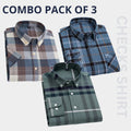 Men’s Premium Check Shirt High Quality Combo Pack of 3