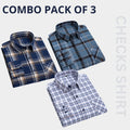Men’s Premium Check Shirt High Quality Combo Pack of 3