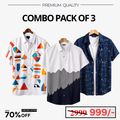 Casual Shirts Collection (Pack of 3)