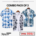 Casual Shirts Collection (Pack of 3)