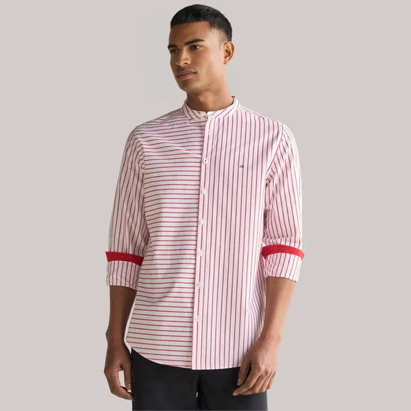 Stylish Branded Casual Shirts with Full Sleeves and Chinese Collar
