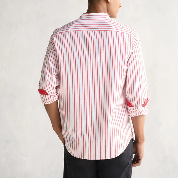 Stylish Branded Casual Shirts with Full Sleeves and Chinese Collar