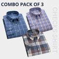 Men’s Premium Check Shirt High Quality Combo Pack of 3