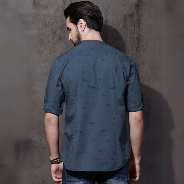 Stylish Branded Casual Shirts with Full Sleeves and Chinese Collar