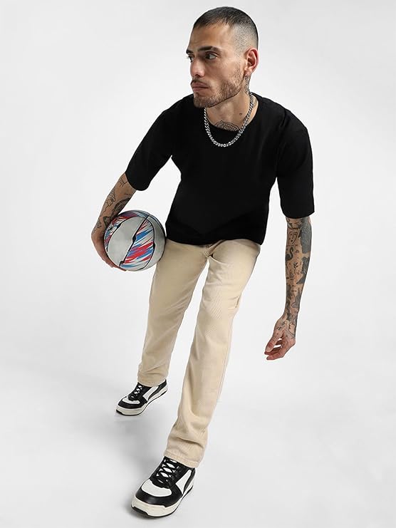 Combo Pack Of 3 -100% Pure Cotton Oversized Baggy Fit Half Sleeve Printed Round Neck Multicolor Drop Shoulder T-Shirt for Men & Boys