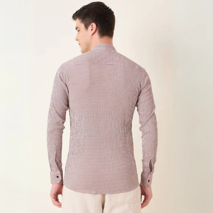 Stylish Branded Casual Shirts with Full Sleeves and Chinese Collar