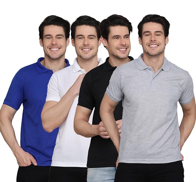 Combo Pack Of 4 – Men’s Polo Neck T-Shirts