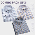 Men's Premium Check Shirt High Quality Combo Pack of 3
